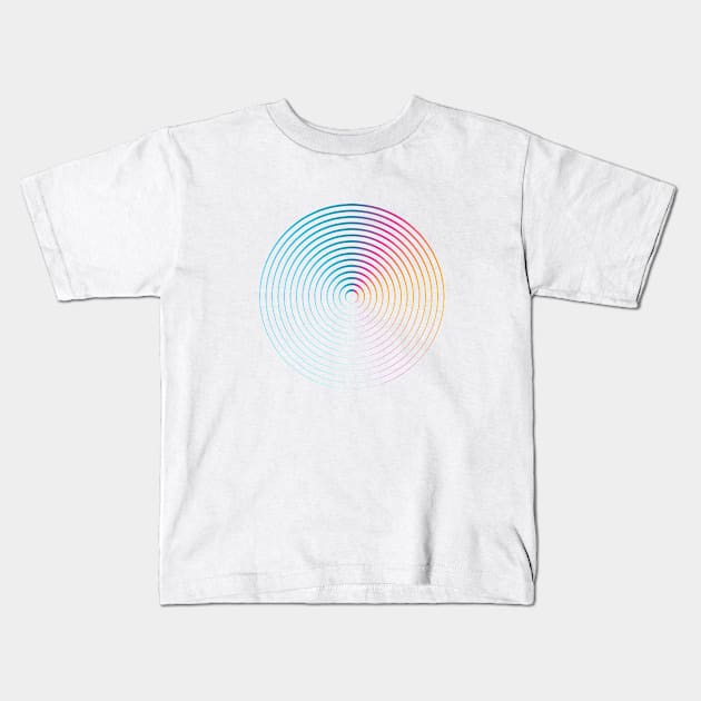 Abstract form - Circle Kids T-Shirt by Lionti_design